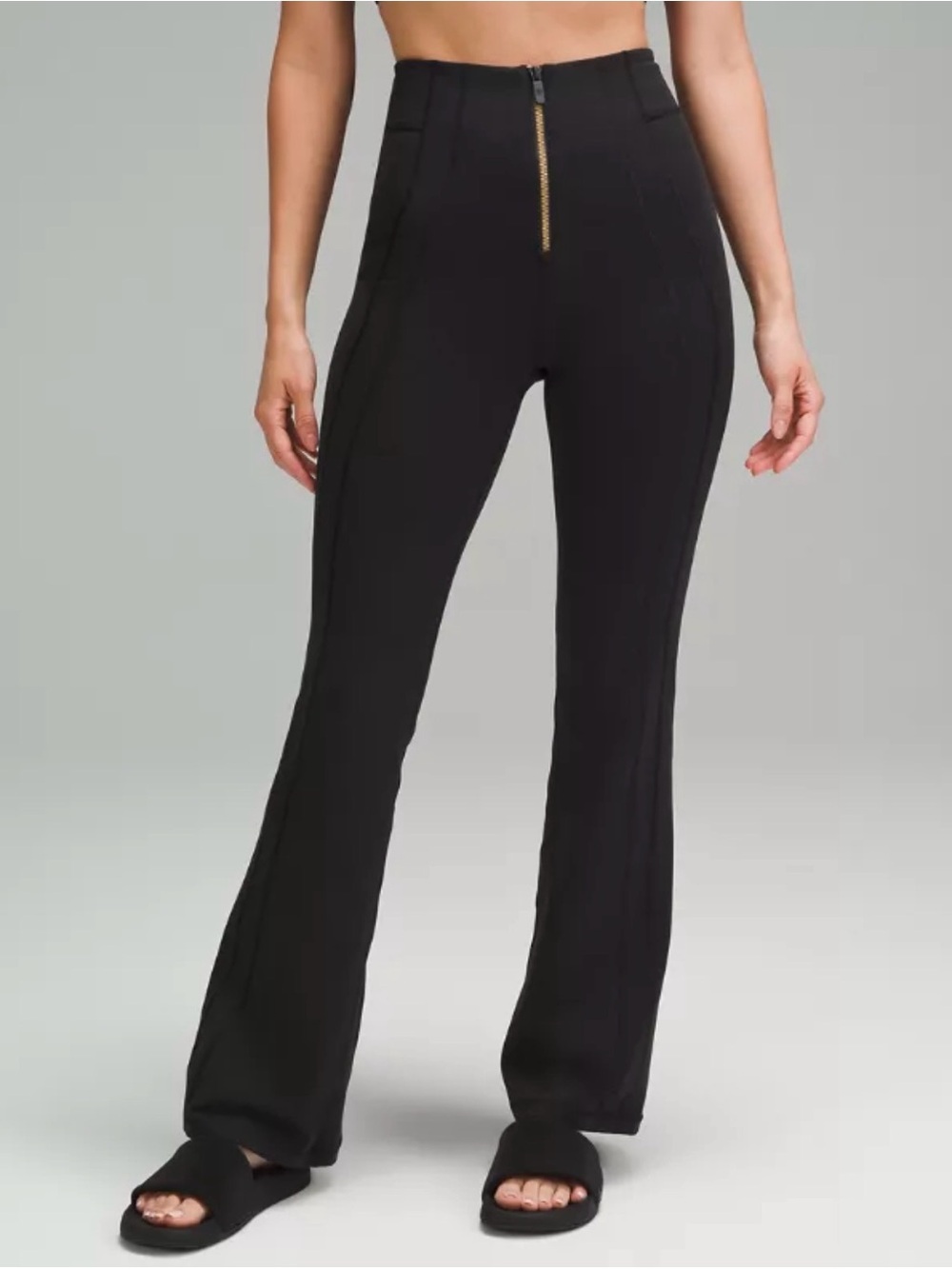 Lululemon Define Zip-Front High-Rise Flared Pant / Size 10
